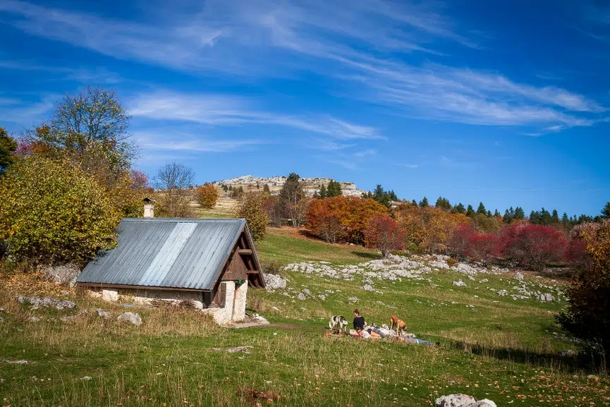 village dans les patures du vercors