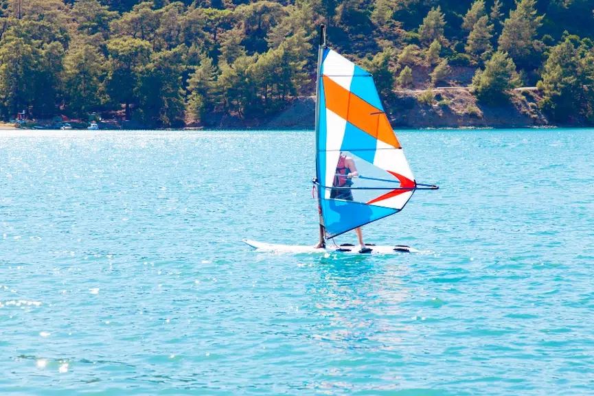 wind surl camping de la plage